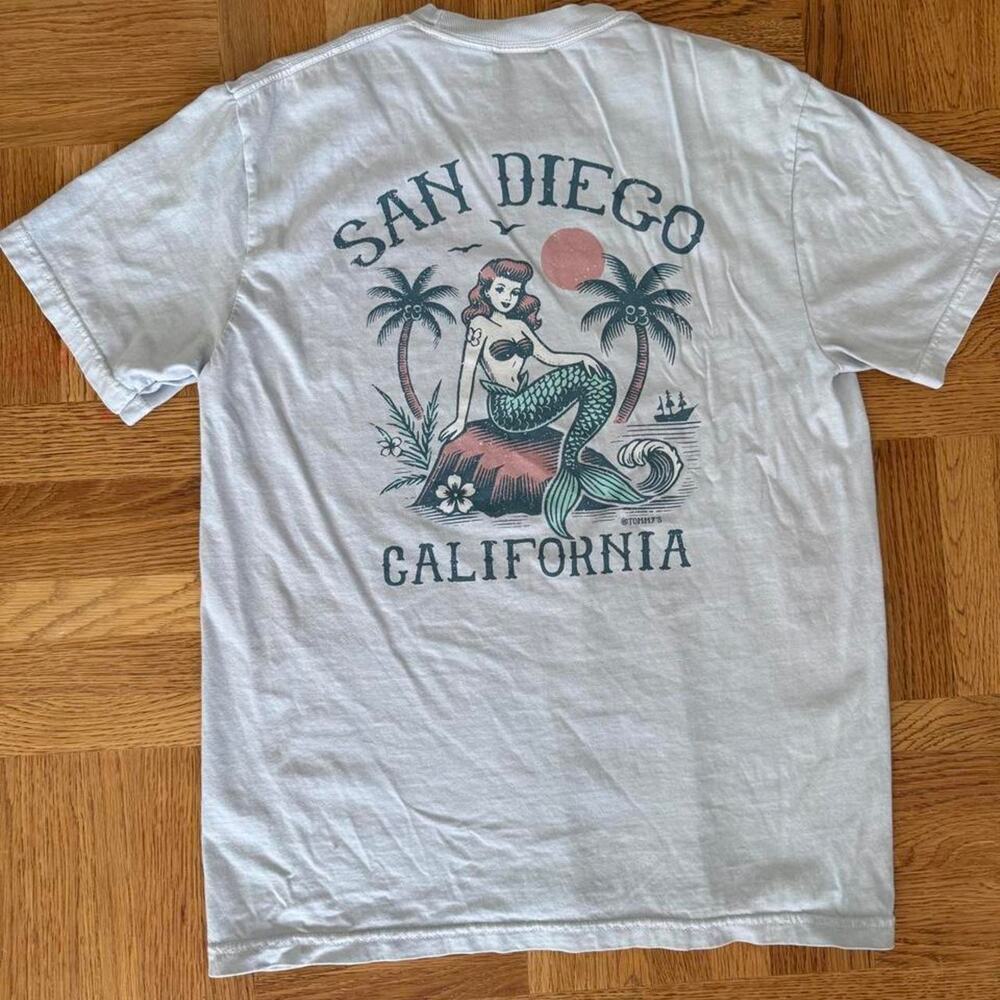 San diego california mermaid graphic